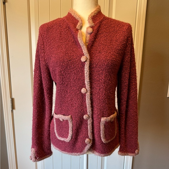 Hearts of palm size M button up sweater - Picture 1 of 7